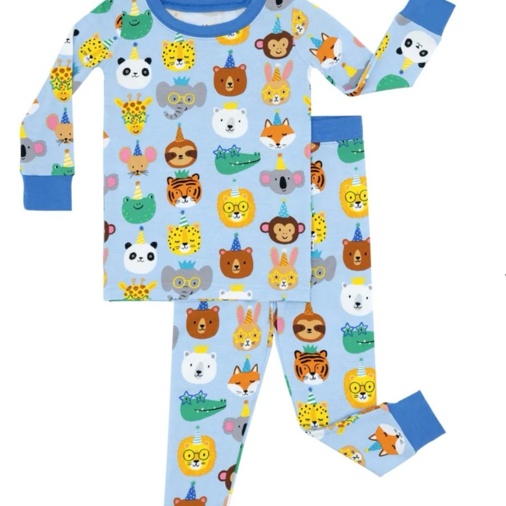 Little Sleepies Party Pals Long Sleeve Pajama Set 12-18M